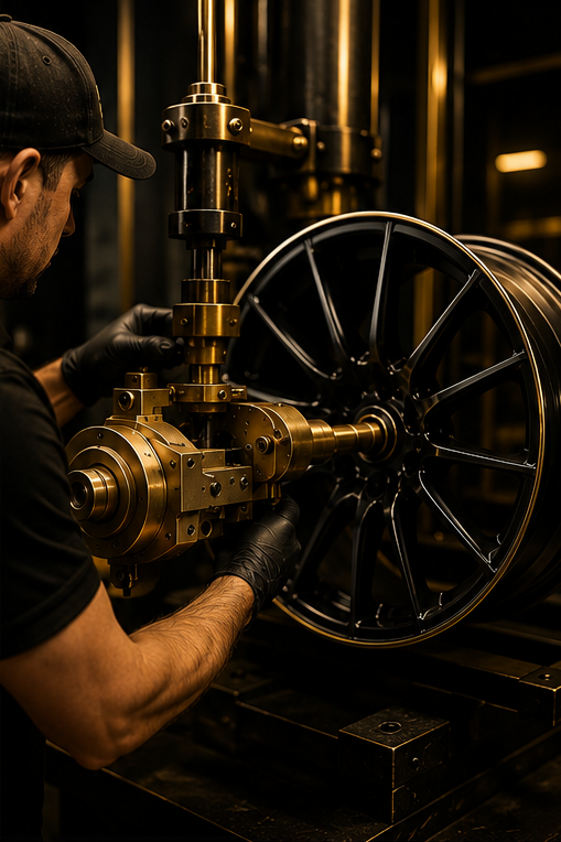 Bent rim straightening by Rim Craft