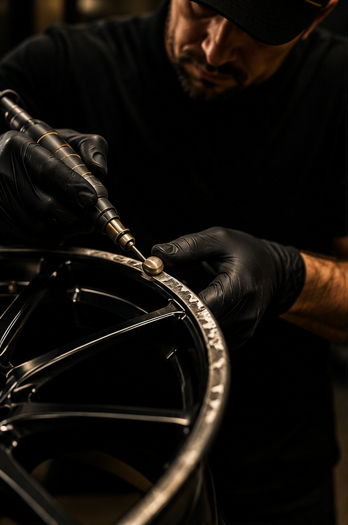 Curb rash repair by Rim Craft